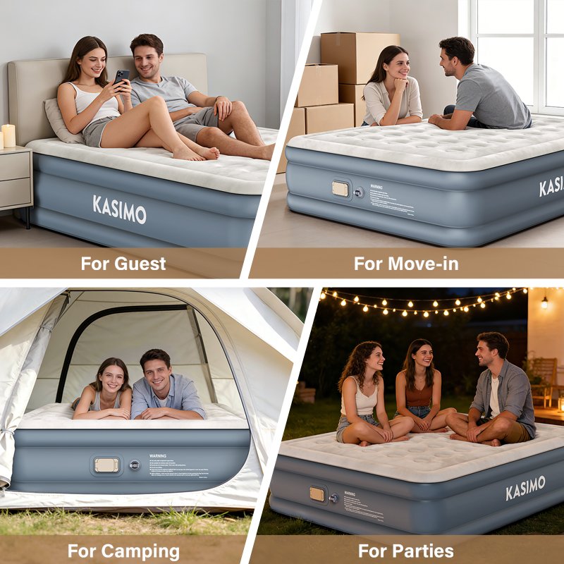 Raised PVC Air Mattress product details