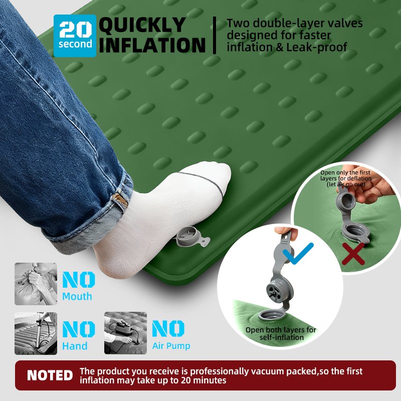 Camping Sleeping Pad — Green product details
