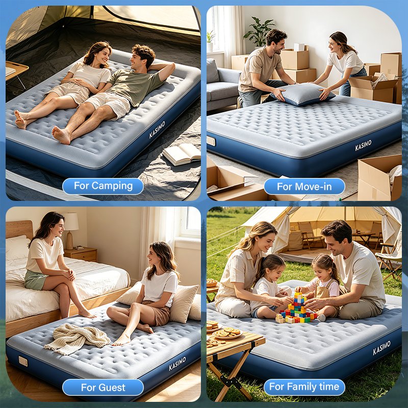 TPU Air Mattress — Queen Blue product details