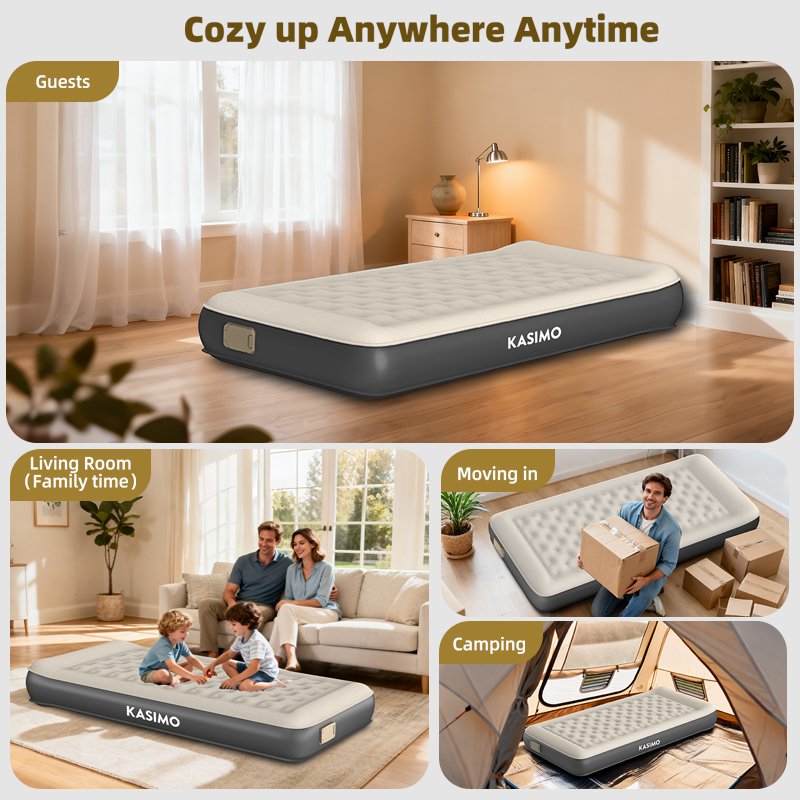 TPU Air Mattress — Twin Grey product details