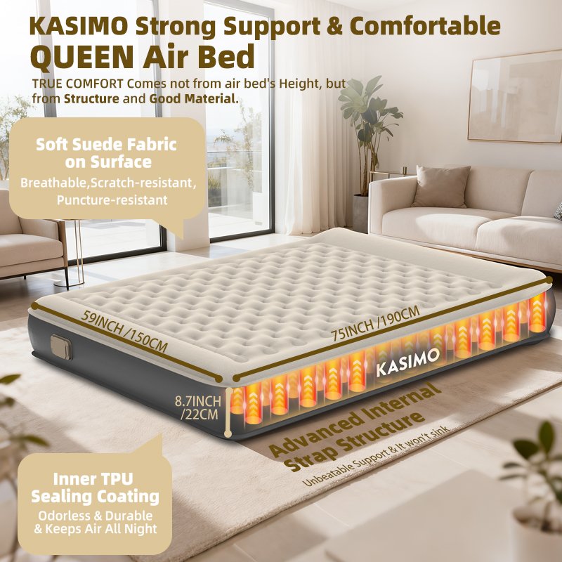 TPU Air Mattress — Queen Grey product details